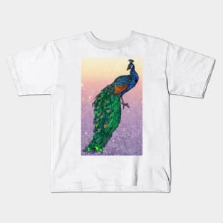 Starry Peacock Kids T-Shirt